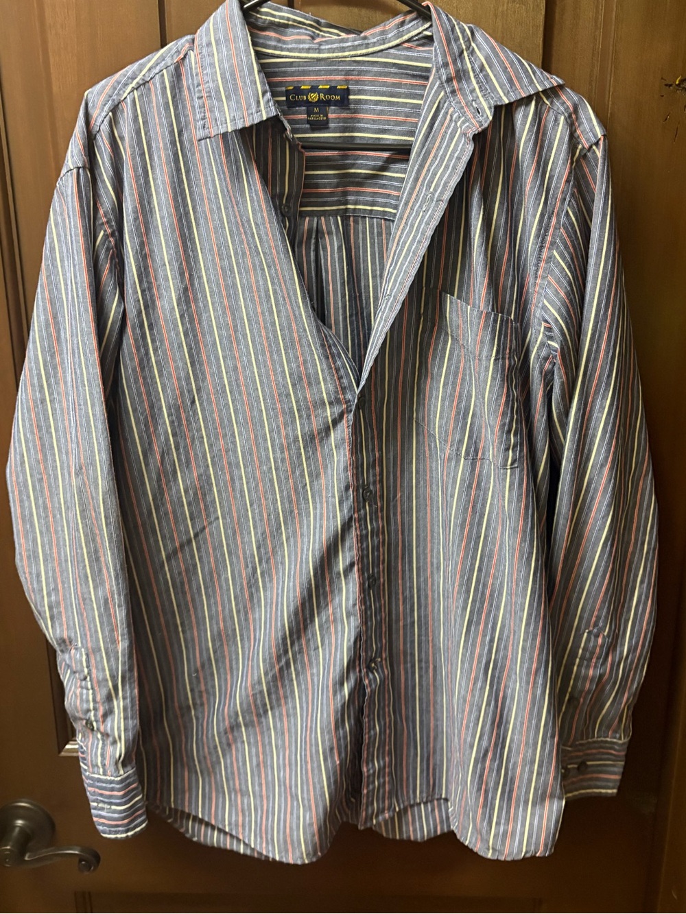 Club Room Multicolor Vertical Stripe Button-Down Shirt